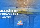 Aração de terras para plantio
