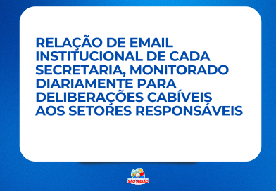 Prefeitura de São Julião Divulga Lista de E-mails Institucionais das Secretarias Municipais